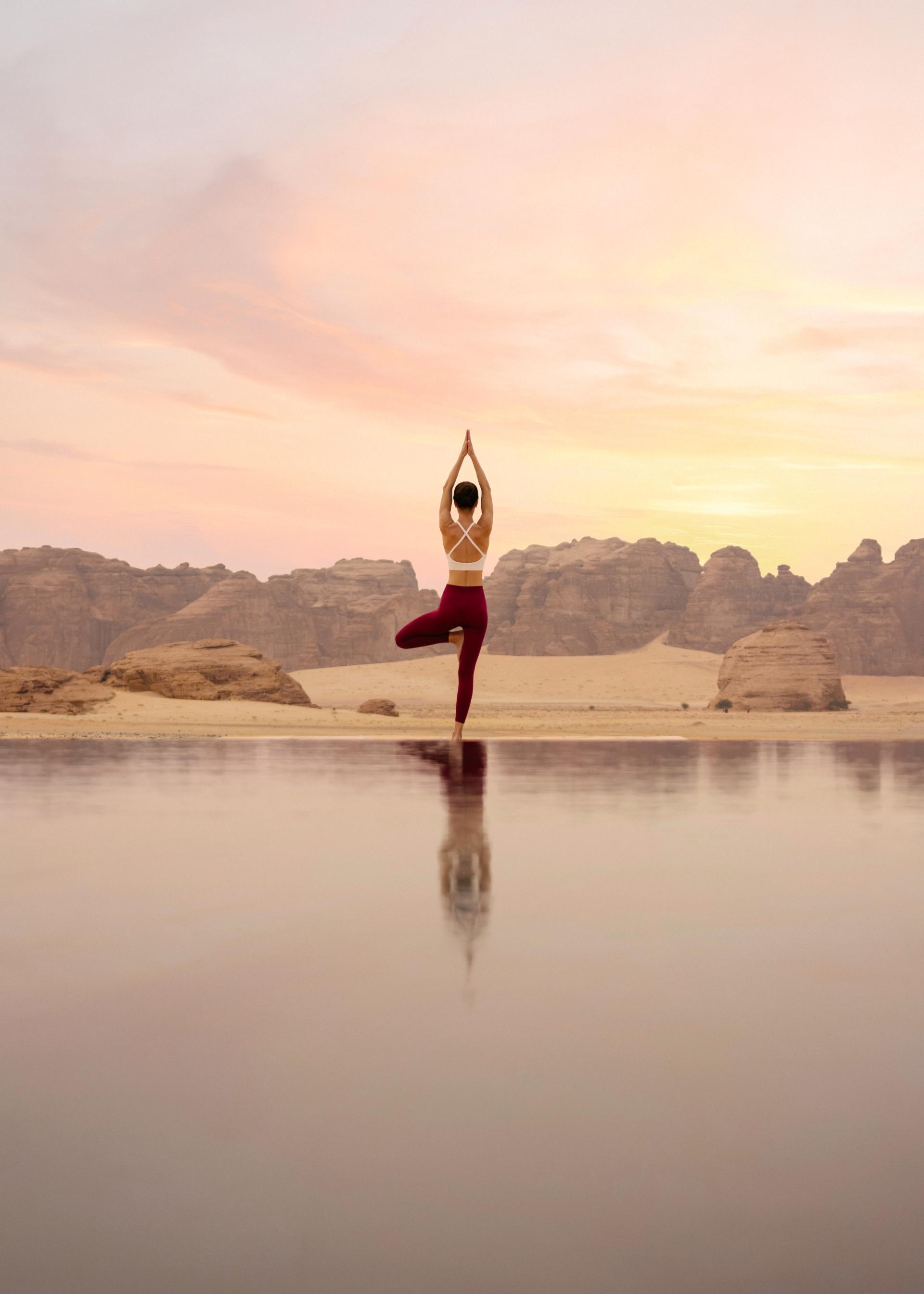 Yoga by the Rock Pool at Banyan Tree alUla