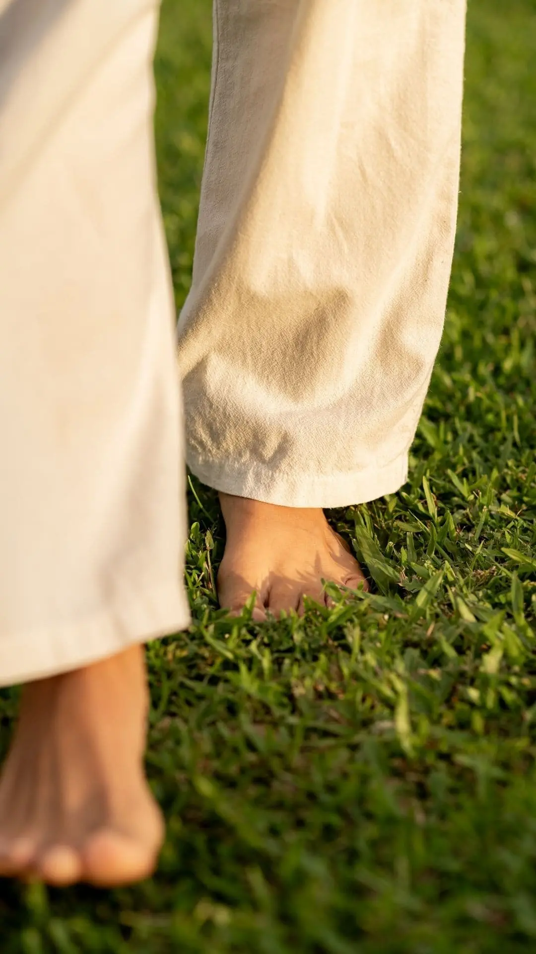 Feet on grass